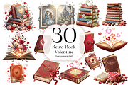 Retro Book Valentine PNG Clipart, an Illustration by KennedyStudio (Thumbnail 1 of 5)