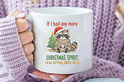 Grumpy Raccoon Christmas PNG, an Illustration by Daily.Designs (Thumbnail 4 of 6)