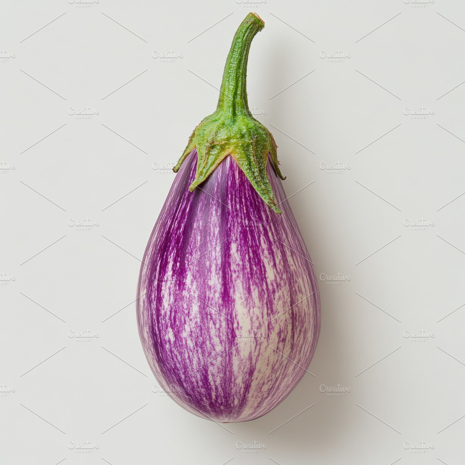 Purple eggplant, isolated on transpa, a Food & Drink Photo by Pixeness Studio