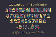 Colorful Art - 3D Lettering, a Graphic by MIIM (Thumbnail 8 of 8)