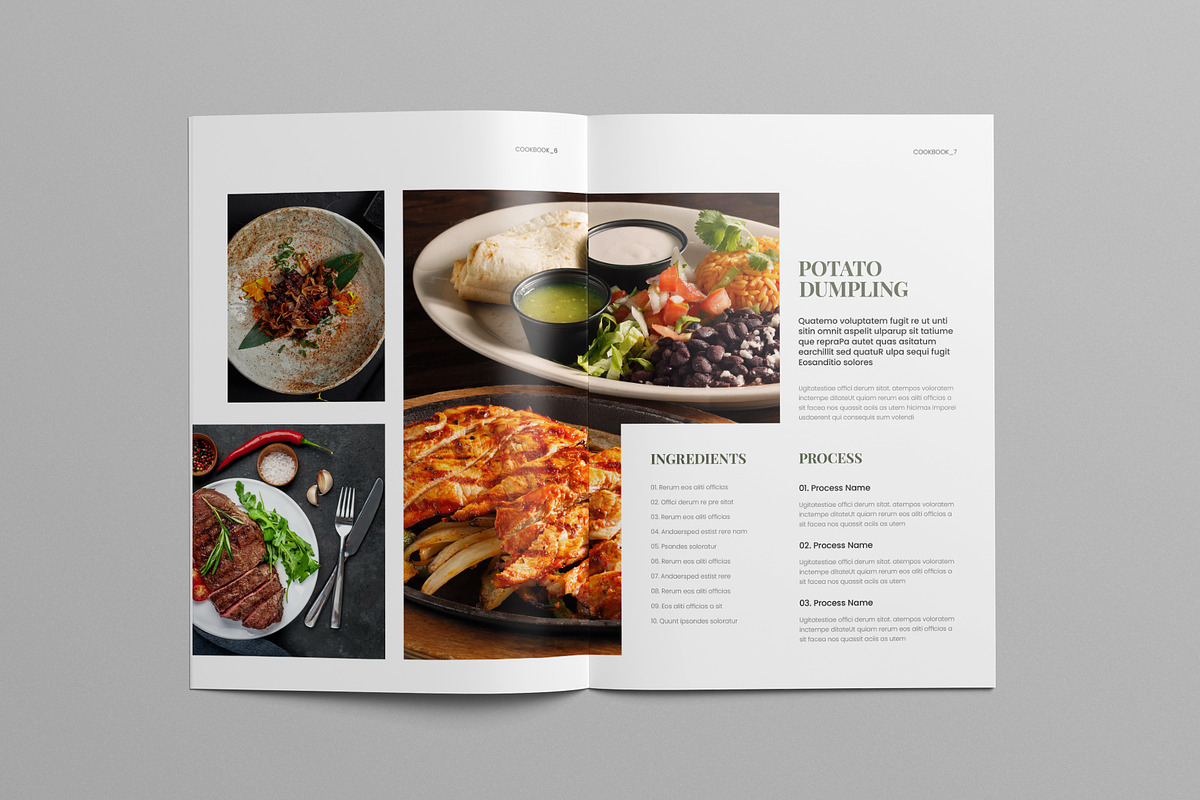 Cookbook Template, a Brochure Template by Pixelpick (Photo 8 of 9)