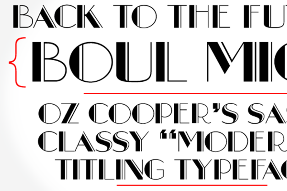 Boul Mich, a Font by Wordshape