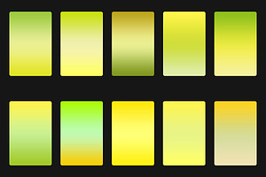 Lemon Color Gradients