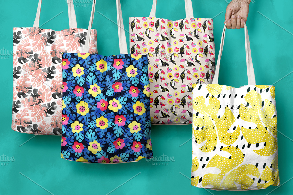 Tropical graphic and pattern pack, a Background Graphic by Lidiebug (Photo 5 of 6)