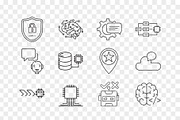 AI Agent Outline Icon Set, an Outline Icon by Unique Design Team (Thumbnail 2 of 3)