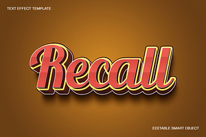 Recall Text Effect, a Layer Style Add-On by dokudokunomi