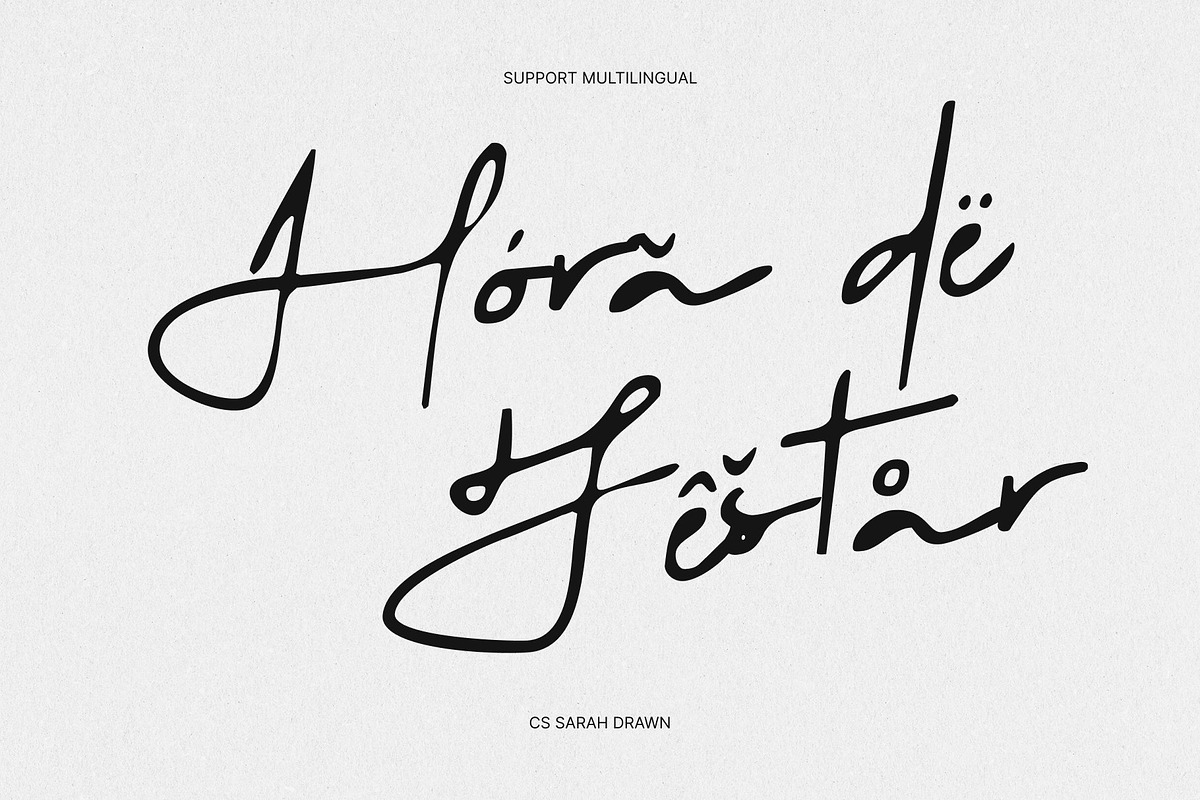 CS Sarah Drawn, a Script Font by Craft Supply Co. (Photo 7 of 8)