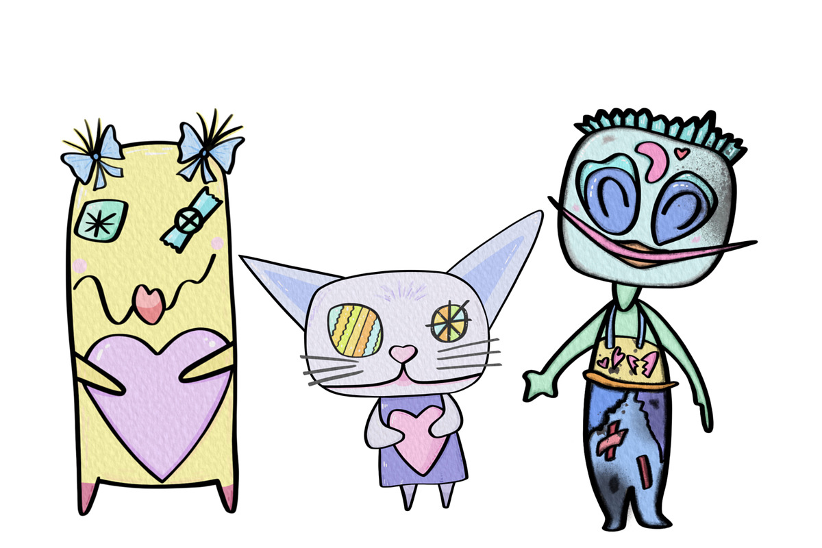 Voodoo Dolls Fall in Love, a Person Illustration by Sense Library (Photo 3 of 6)