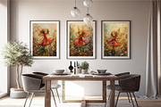 Little fairy. Watercolor. Wall Art., a Decorative Illustration by KENO Mascots (Thumbnail 4 of 7)
