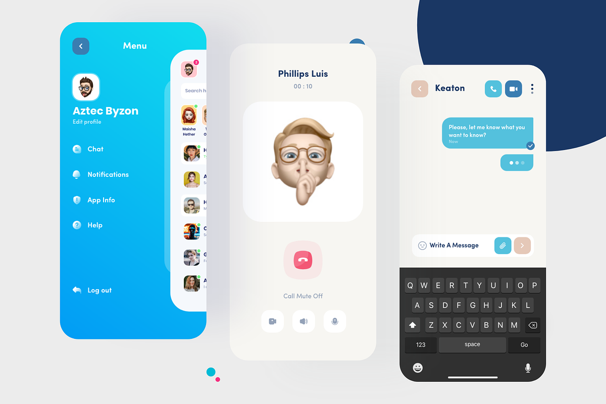 Q Message (adobe xd), an App Template by Nik Design (Photo 8 of 10)