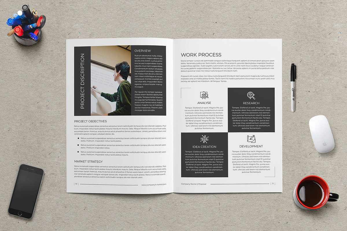 Business Proposal Brochure, a Brochure Template by Divergent Studio (Photo 6 of 8)