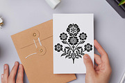 Folk Art Flower Elements, an Object Graphic by Pattern Whimsy (Thumbnail 2 of 6)