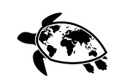 World Map Sea Turtle Bundle, an Illustration by Gaye Art (Thumbnail 21 of 31)