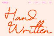 CS Ariana Pixel, a Script Font by Craft Supply Co. (Thumbnail 2 of 8)