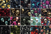 1000+ Halloween Digital Paper Bundle, a Wallpaper Photo by Chipshpow Graphics (Thumbnail 9 of 10)