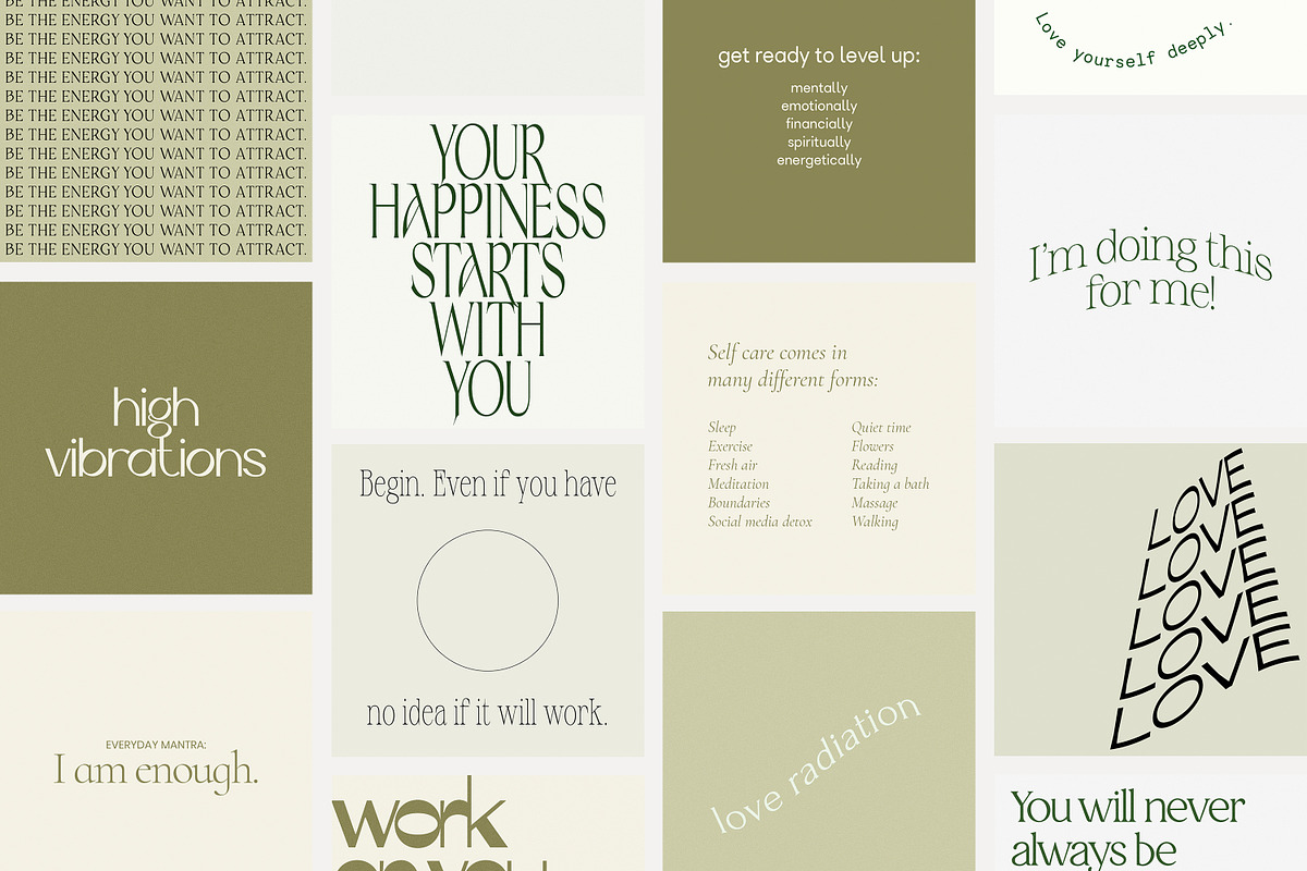 Instagram Quotes Posts Stories PS, a Social Media Template by Love Radiation Studio (Photo 2 of 18)