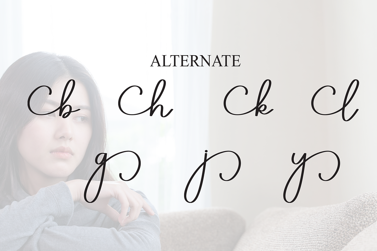 Lonely | Script Font, a Handwritten Font by Scratchones (Photo 8 of 9)