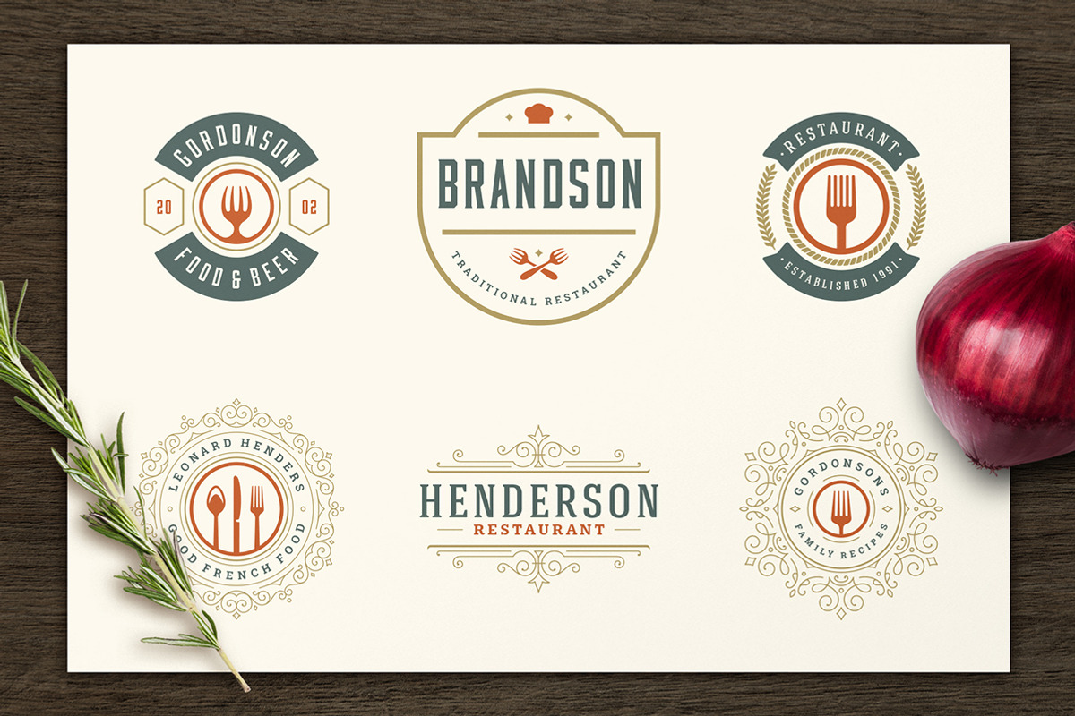 Restaurant Logos & Badges Bundle, a Branding & Logo Template by Vasya Kobelev (Photo 12 of 54)