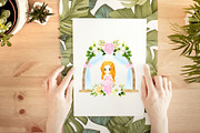Pink baby princess clipart, a Decorative Illustration by heyiamalice (Thumbnail 10 of 13)