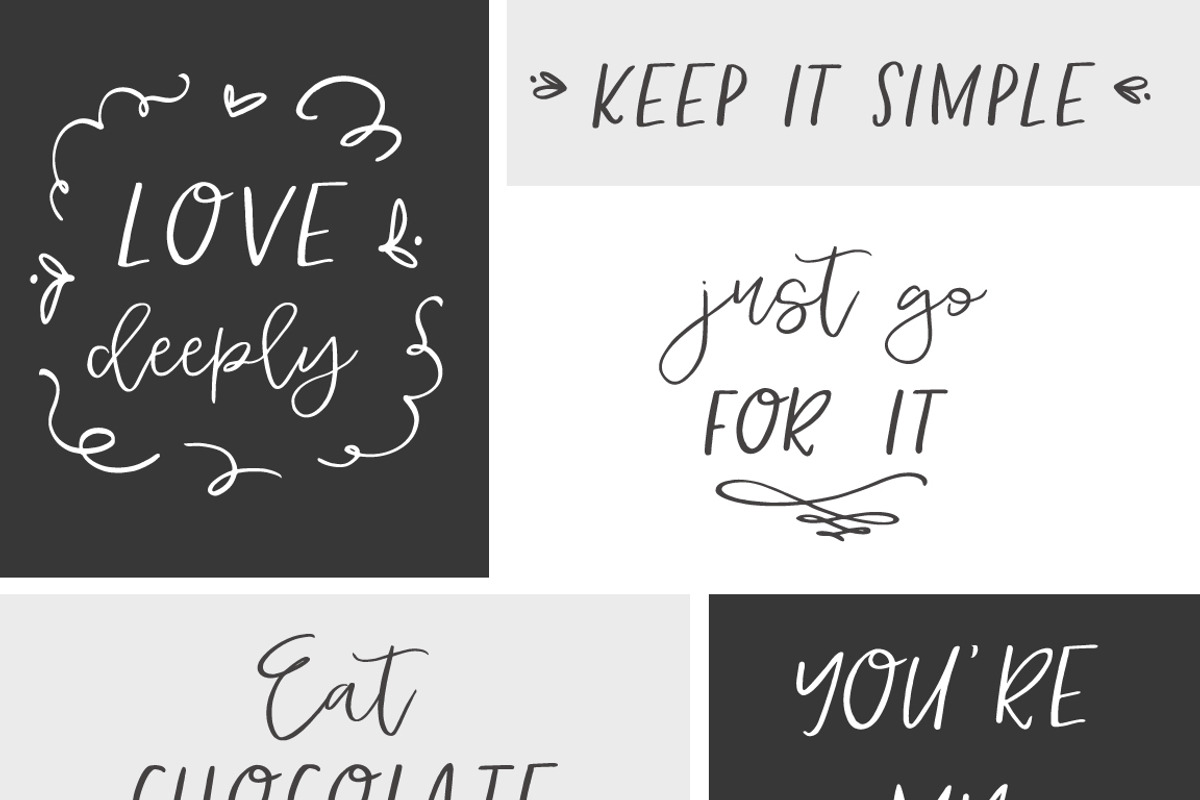 Duckbite Font Family preview 3