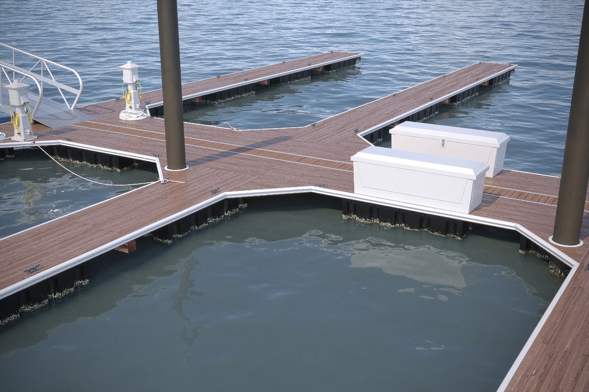 Marina - Boat Slips - Floating Dock, an Object 3D Model by RoHo Productions (Photo 35 of 39)