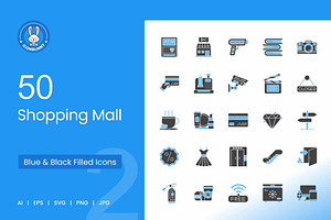 Shopping Mall Icons, an Icon by IconBunny
