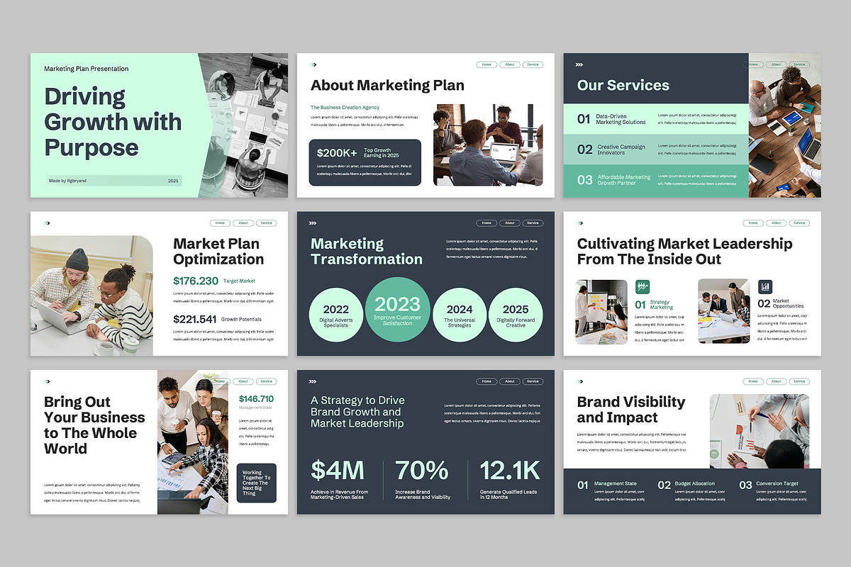Marketing Plan Powerpoint, a Presentation Template by rgbryand (Photo 2 of 7)