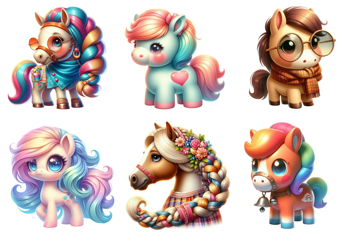 Watercolor Horse Clipart Bundle, a Graphic by CitraGraphics (Photo 2 of 3)