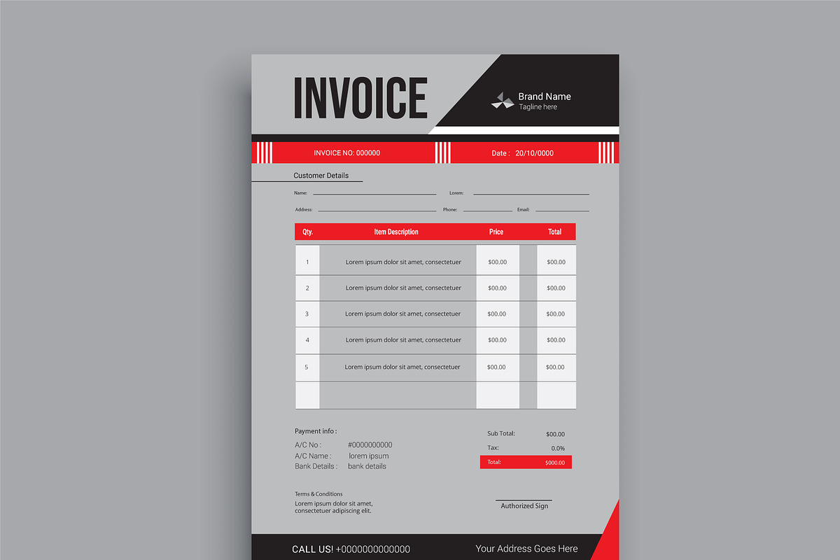 Invoicing quotes, money bills, a Stationery Template by hkmonir (Photo 3 of 3)