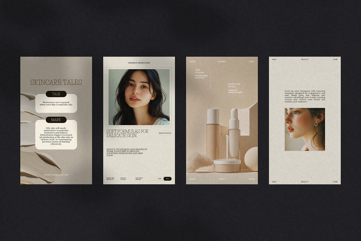 Skincare Social Media Kit Canva, a Social Media Template by Pixel Grid (Photo 9 of 10)
