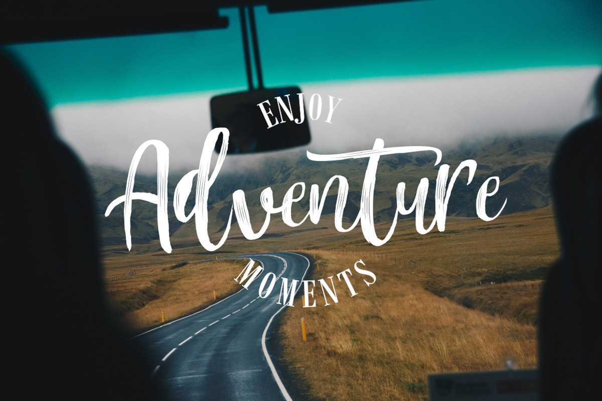 Mountain Script - Brush Font preview 4