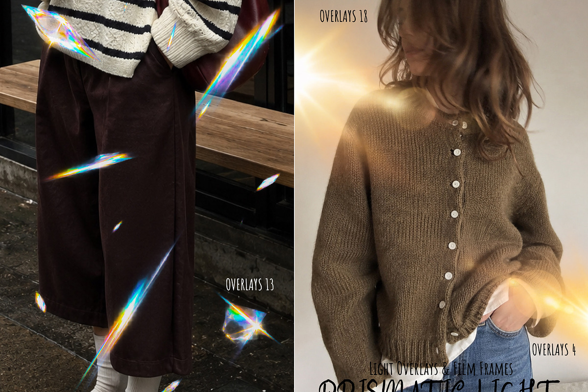 Prism Light Overlays & Film Frames, a Texture Graphic by DreamoraArt (Photo 4 of 13)