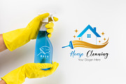 Modern Cleaning Service Logo, a Branding & Logo Template by YUDesignStore (Thumbnail 8 of 10)