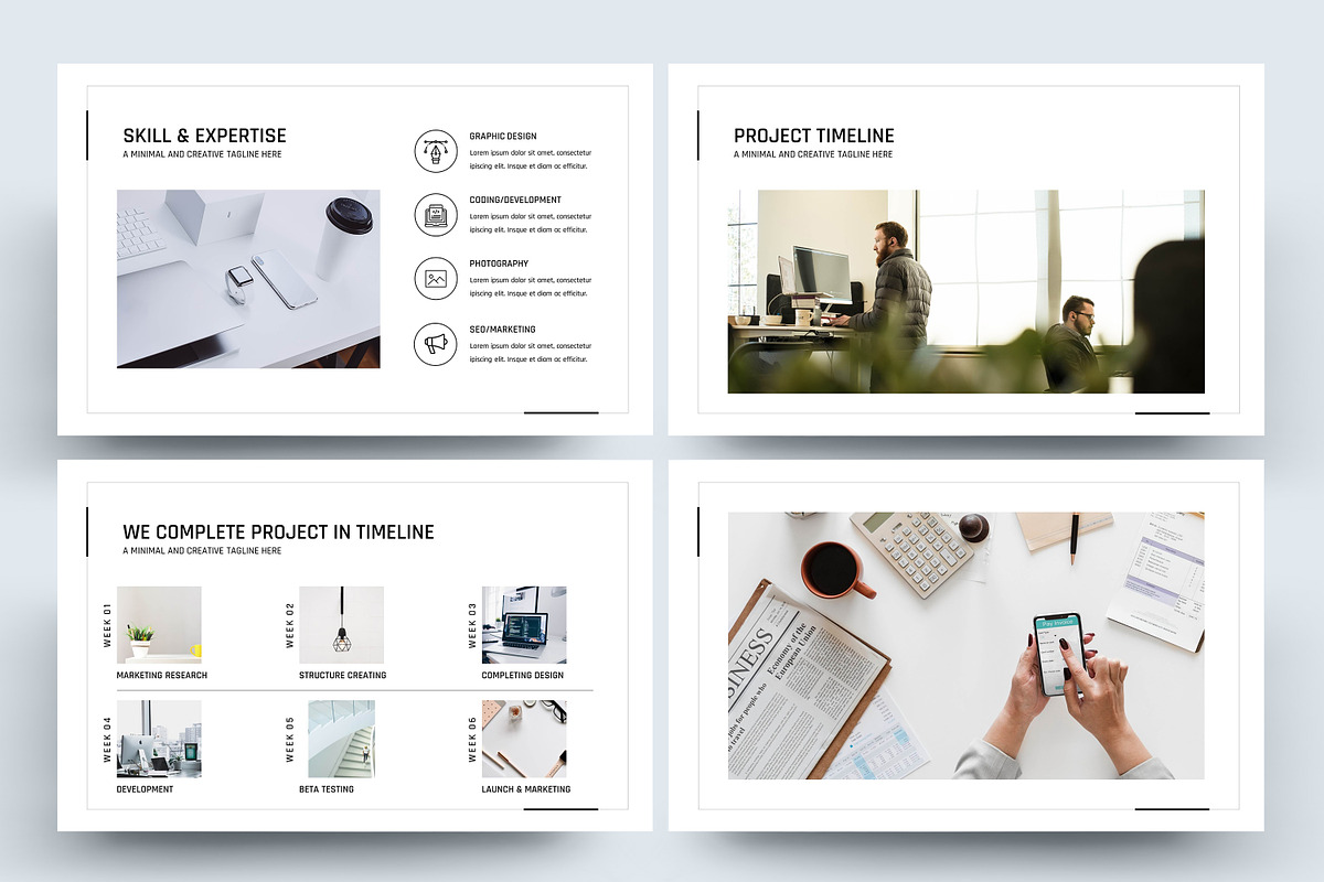 Minimal Proposal PowerPoint Template, a Presentation Template by SmmrDesign (Photo 6 of 8)