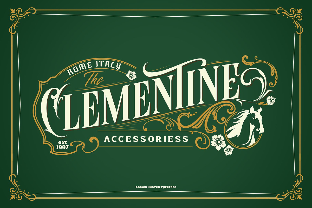 Brown Hunter Victorian Set, a Serif Font by alit design (Photo 14 of 32)