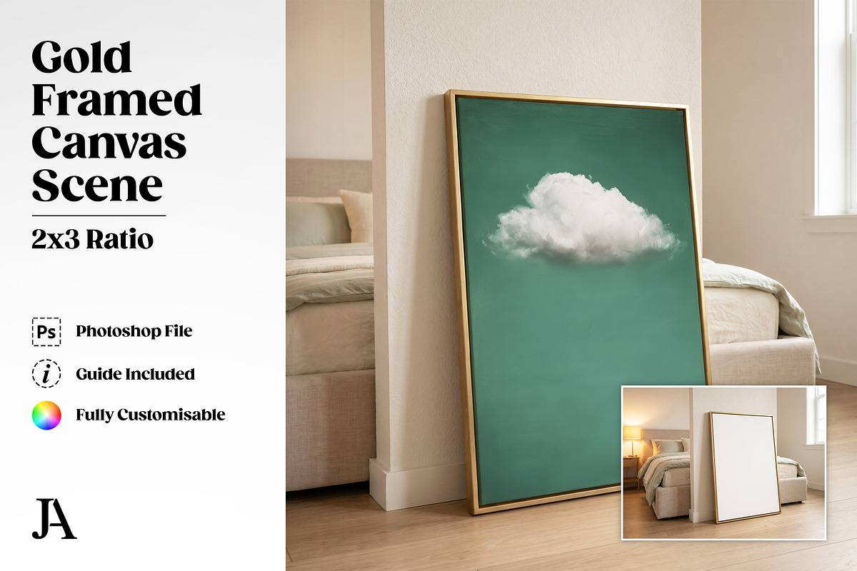 Framed Canvas Mockup Bundle PSD, a Household Mockup by Julian Adams (Photo 10 of 35)