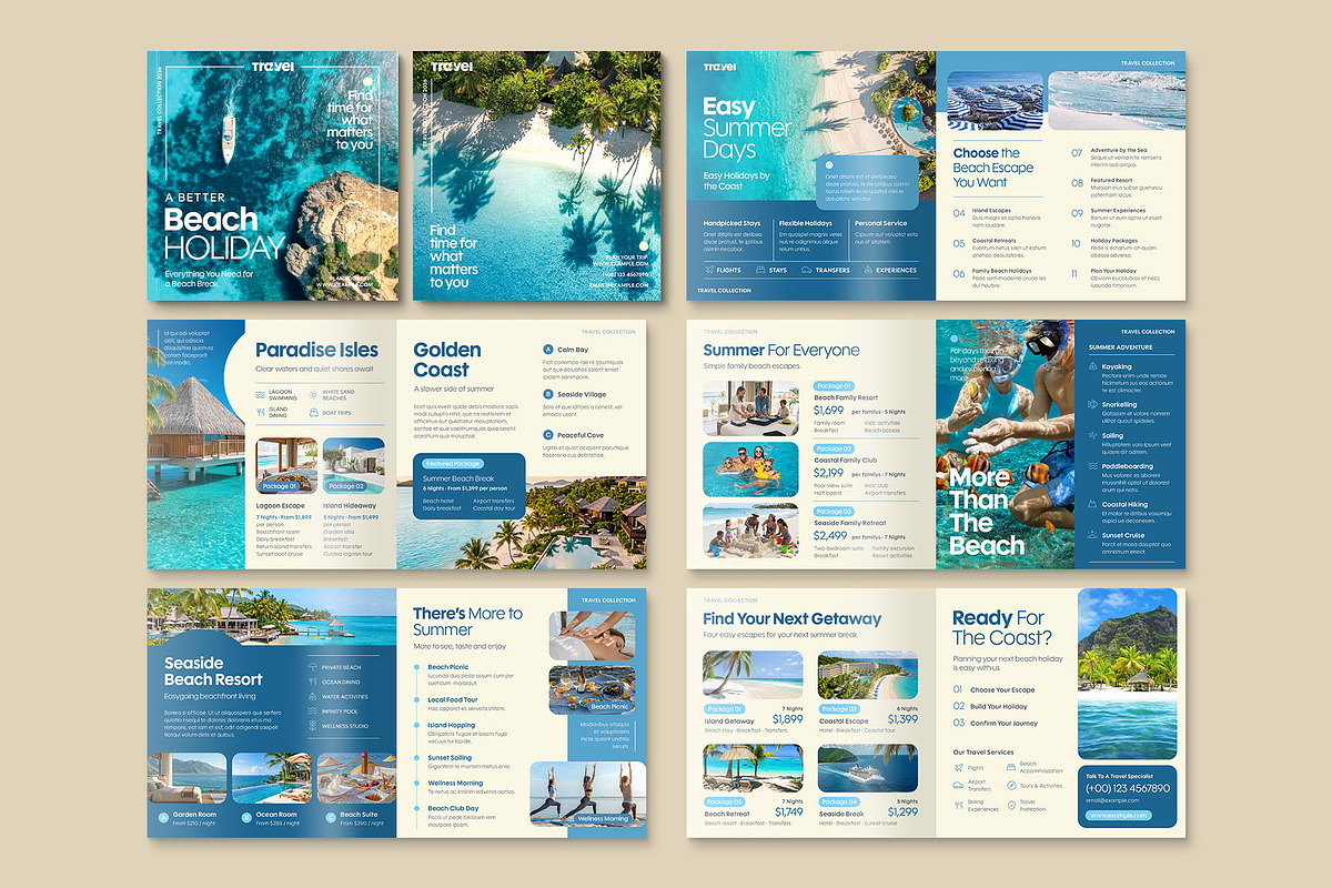Square Travel Agency Brochure, a Brochure Template by BrandPacks (Photo 2 of 4)