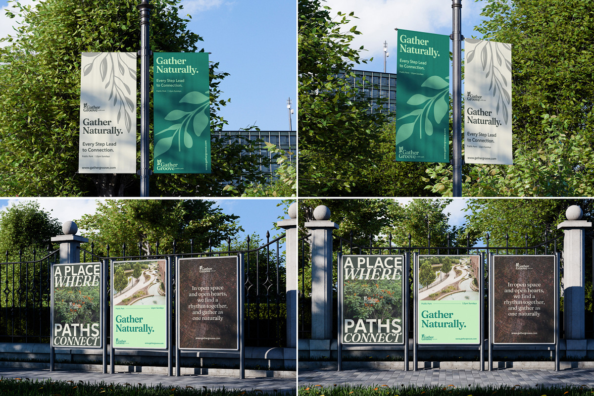 39 Urban Park Advertising Mockups, an Advertising Mockup by Vitora Mockup (Photo 3 of 12)