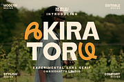 Akira Toru - Sans Serif Display Font, a Sans Serif Font by MaikoHatta (Thumbnail 1 of 9)