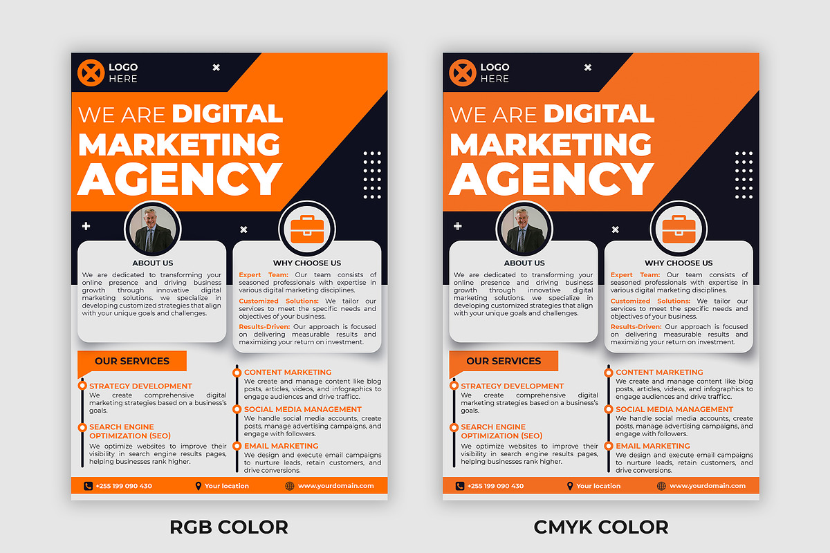 Digital Marketing Template, a Flyer Template by Triple M Graphics (Photo 1 of 3)