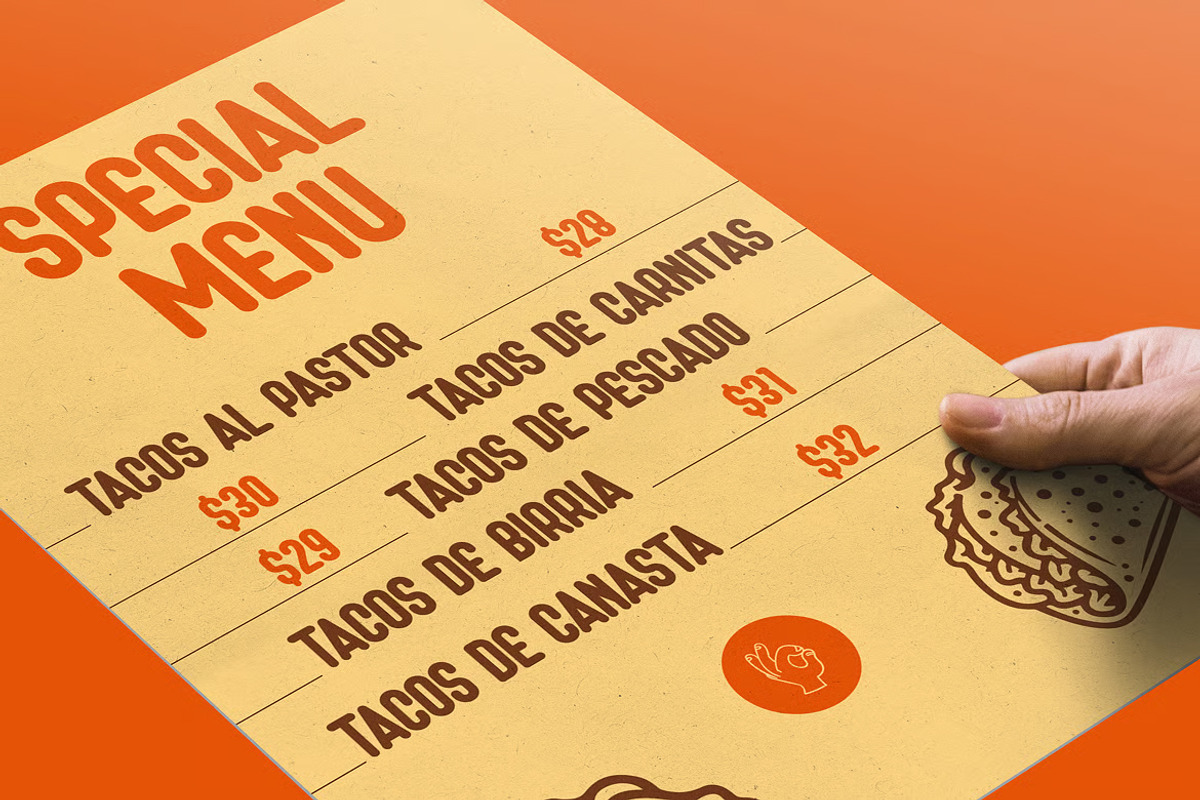 Tacozy – Playful Food Display Font, a Sans Serif Font by Brand Earth (Photo 6 of 7)