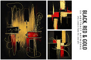 Black, Red and Gold, a Decorative Illustration by Digital Art Creations (Thumbnail 2 of 7)