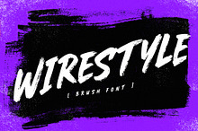 Wirestyle - Bold Brush Font