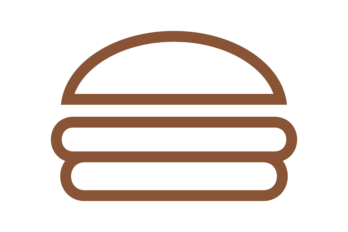 simple burger logo, a Branding & Logo Template by Rhealea_Design