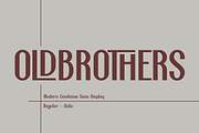 Oldbrothers Condense Sans, a Sans Serif Font by Haksen (Thumbnail 1 of 12)