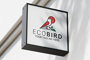 Eco Bird Logo Design Vector Template, a Branding & Logo Template by Logo Lab (Thumbnail 1 of 4)