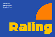 Raling - A Display Bold Sans Serif, a Sans Serif Font by TypeLogue (Thumbnail 1 of 5)