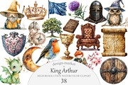 King Arthur Clipart, an Illustration by Design Market (Thumbnail 1 of 4)