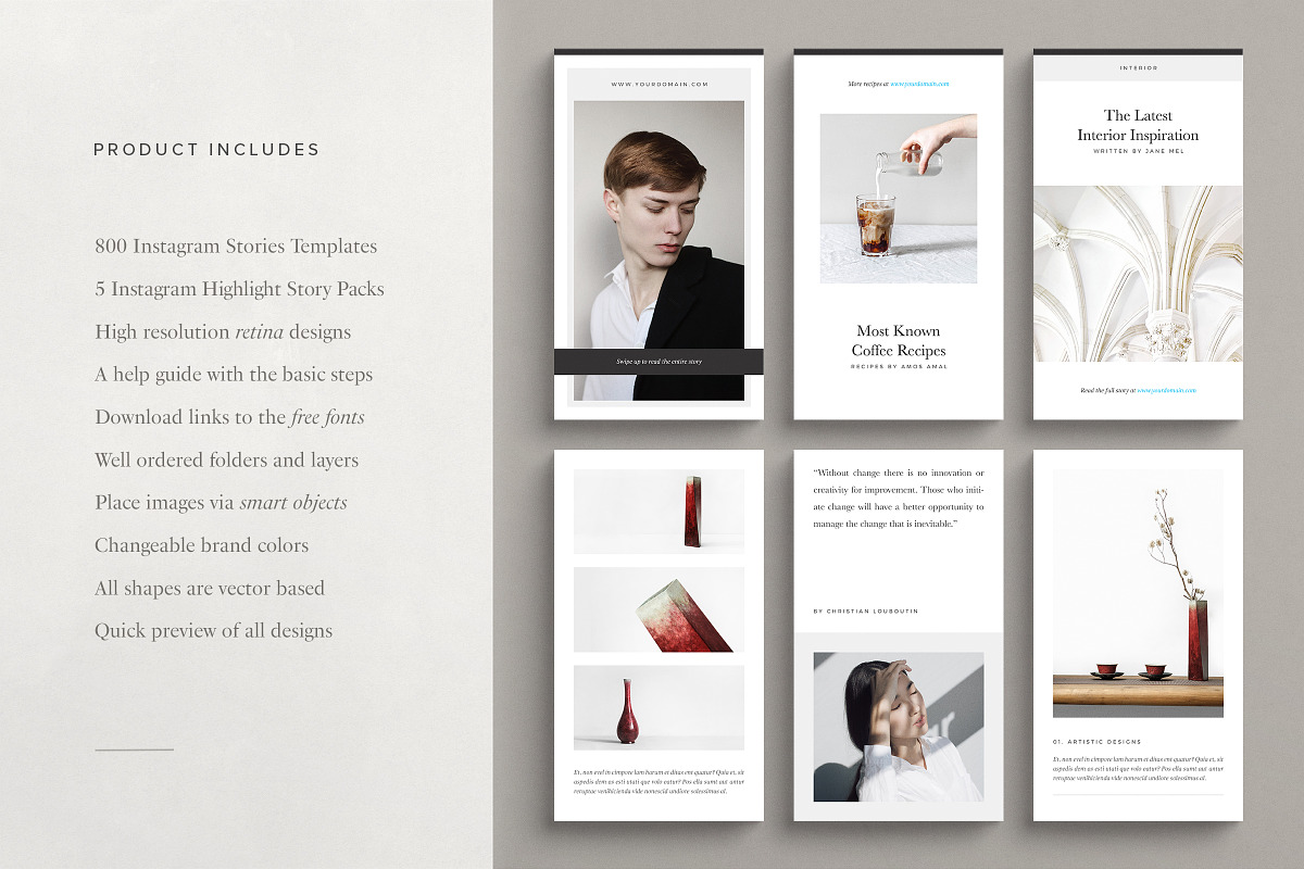Instagram Stories Bundle, a Social Media Template by Ruben Stom (Photo 5 of 53)
