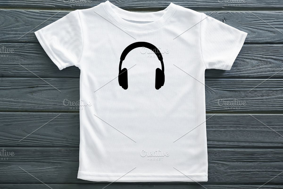 Headphone Silhouette SVG, a Technology Illustration by newminddesign (Photo 7 of 10)